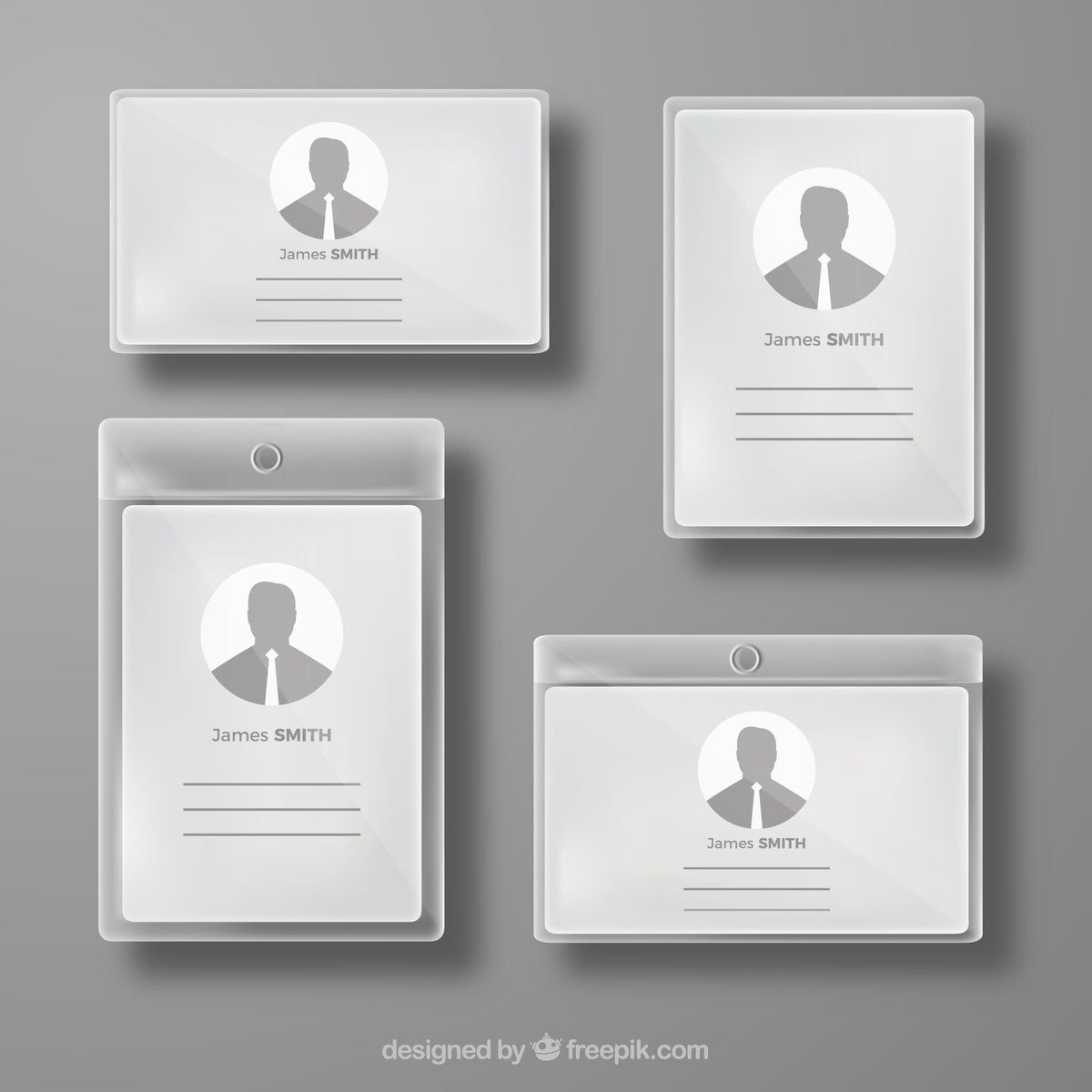 Crystal Clear PVC Card Holder