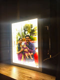 Personalized Pearl Shadow Box Frame with LED Light