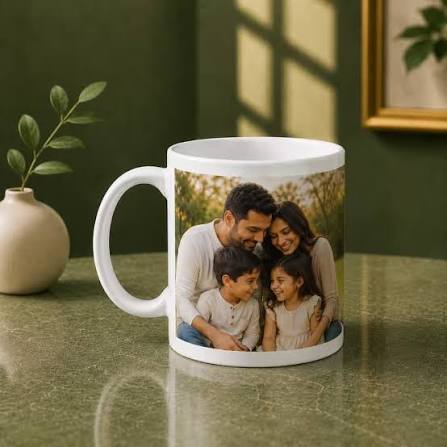 Personalized Ceramic Photo Mug (22 × 9.5 cm)